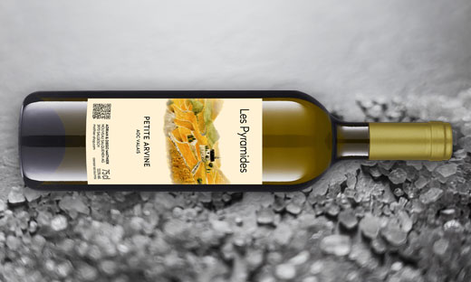 PETITE ARVINE LES PYRAMIDES - MEILLEUR VIN BLANC MONOCÉPAGE DE SUISSE